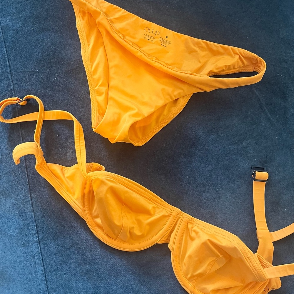 Cuup Swimsuit Balconette3 Bikini bottom 2 in Nectar